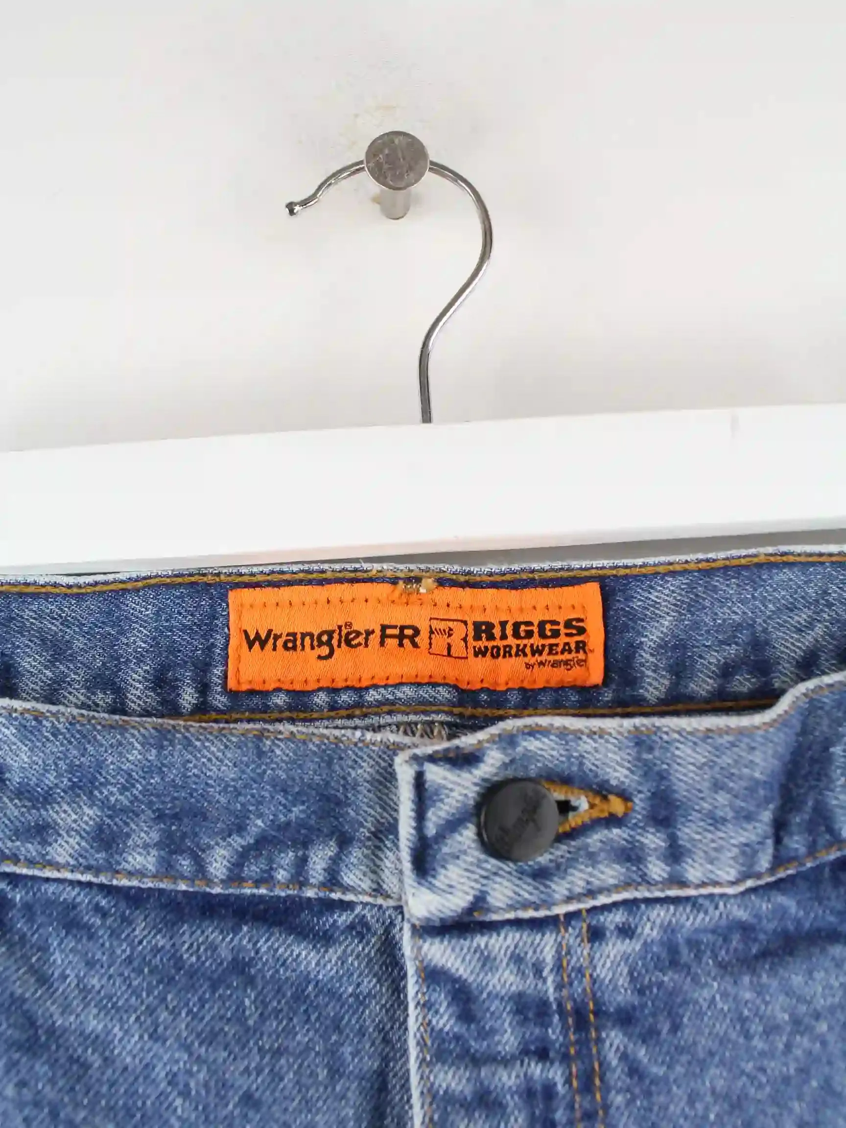 Wrangler FR 00s Rigged Workwear Carpenter Jeans Blau W42 L34