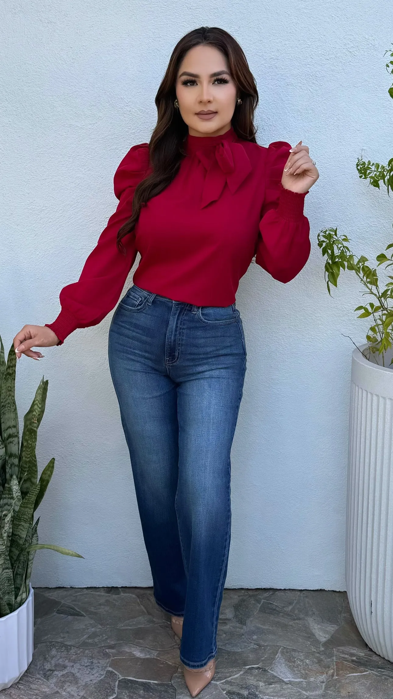 WV19195RS-DK1 SUPER HIGH RISE DAD  JEANS
