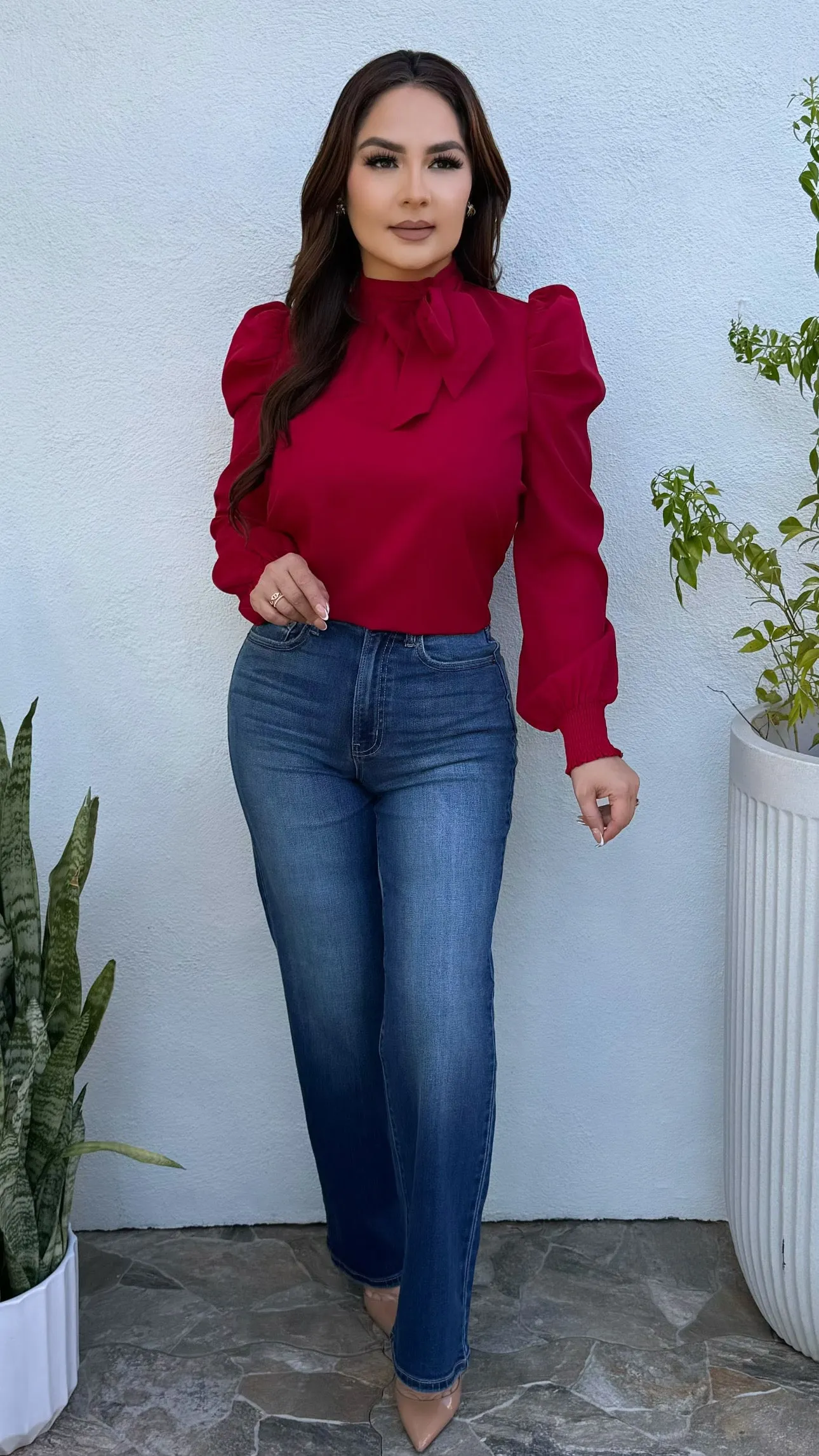 WV19195RS-DK1 SUPER HIGH RISE DAD  JEANS