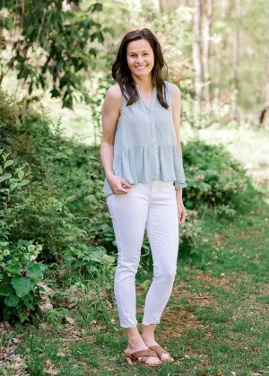 X Judy Blue High Waisted White Skinny