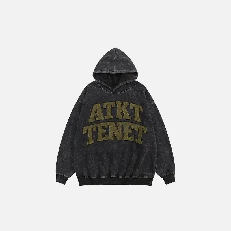 Y2K Letter Print Hoodie for Comfort and Style
