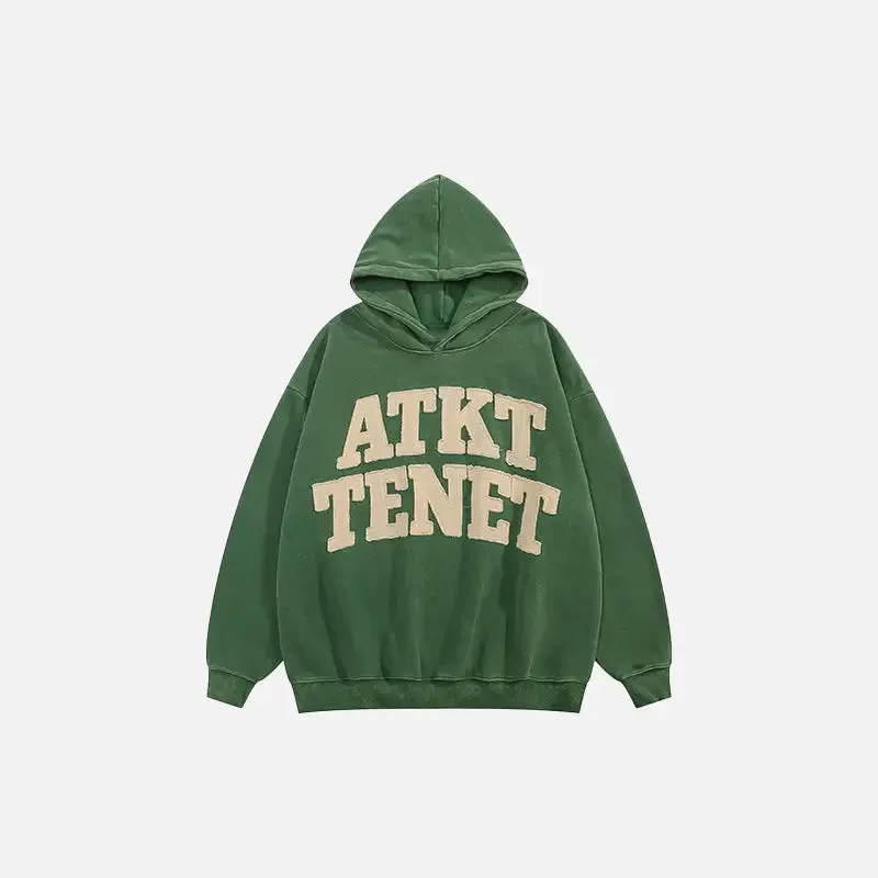 Y2K Letter Print Hoodie for Comfort and Style