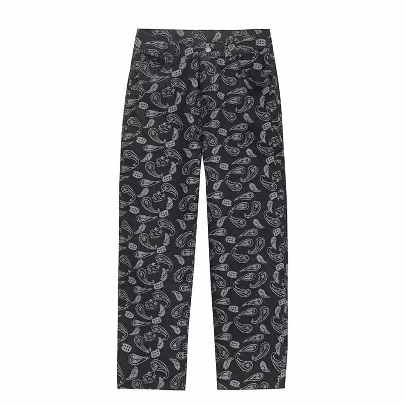 Y2K Paisley Jeans - Urban Streetwear Style