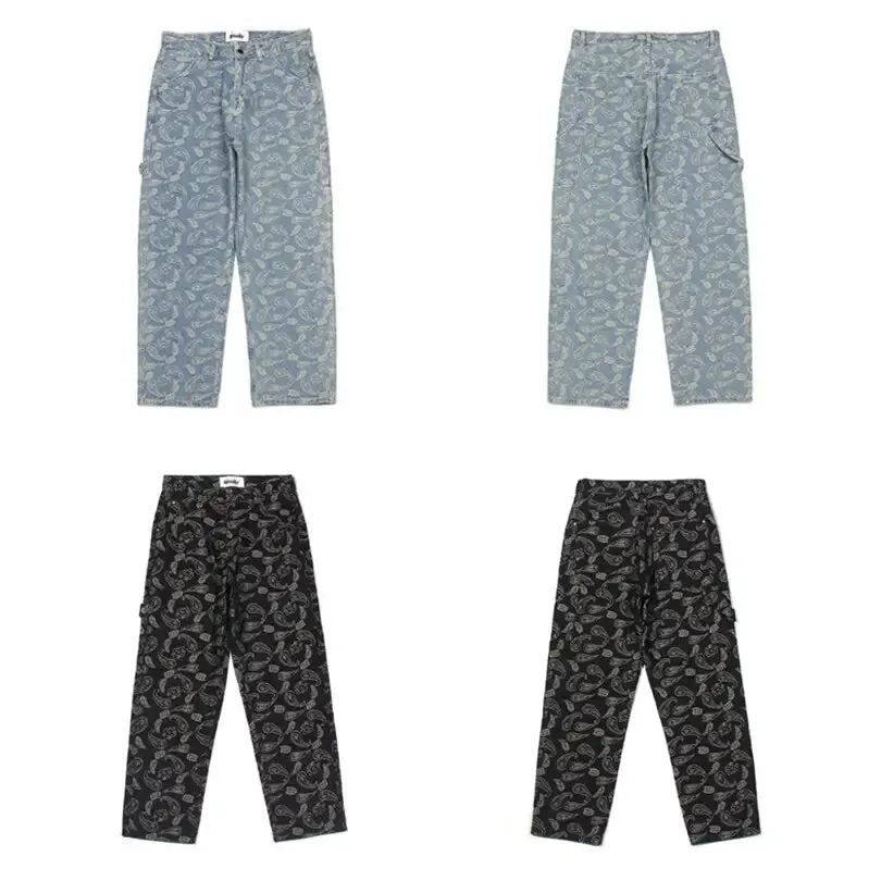 Y2K Paisley Jeans - Urban Streetwear Style