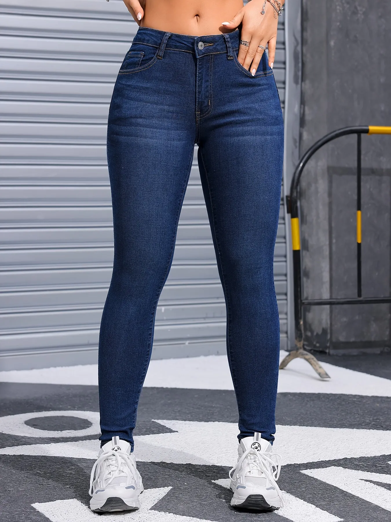 YVONNE™ - Ultra-Stretch Blue Skinny Jeans